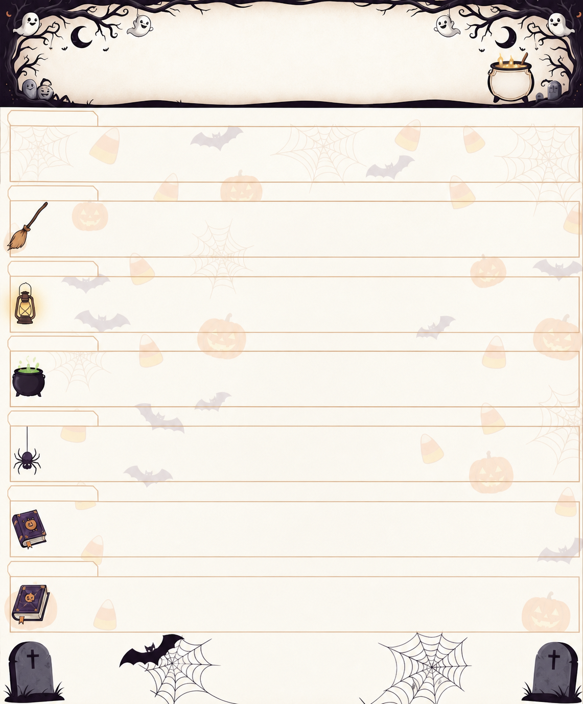 Halloween template