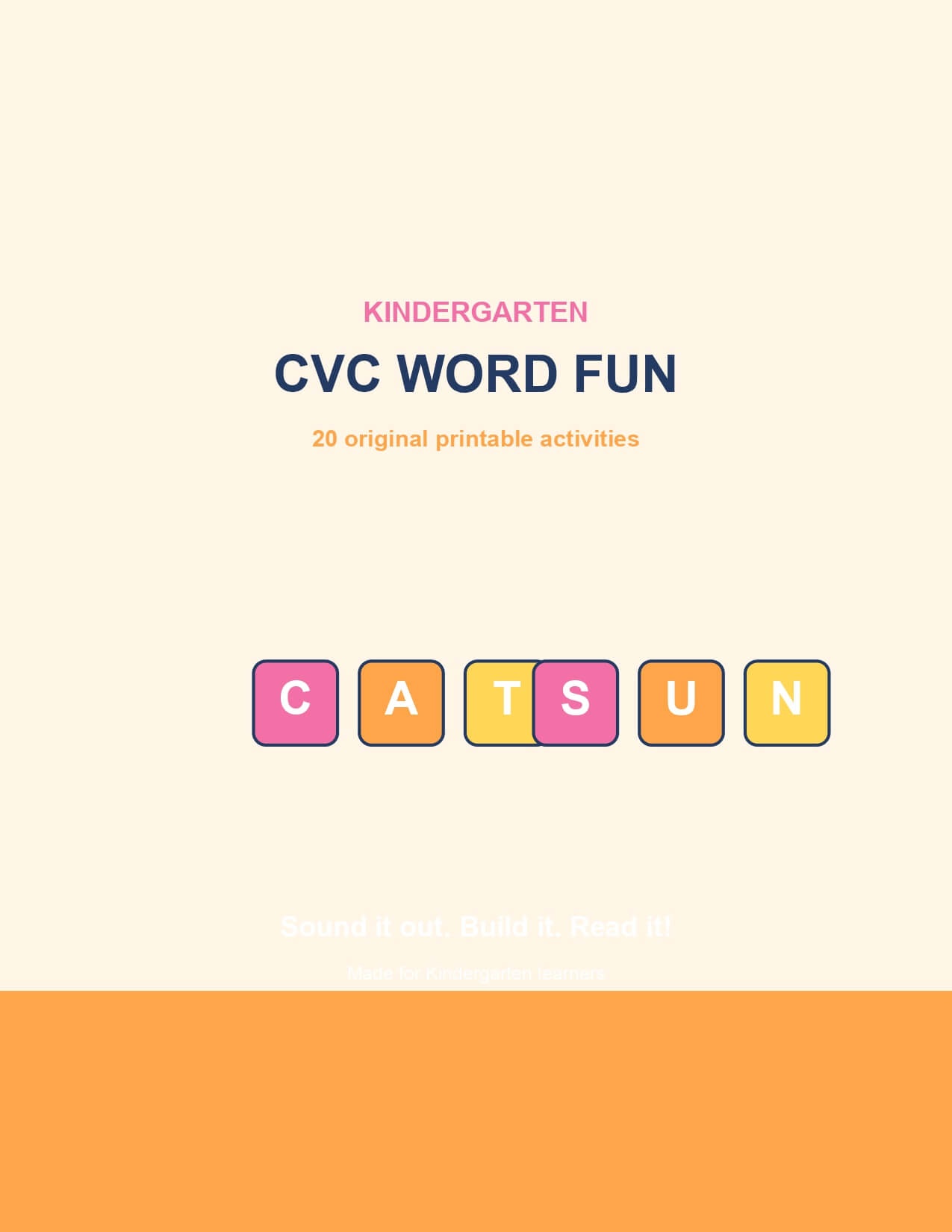 CVC Word Fun – printable educational resource