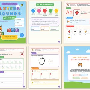 Letter sounds learning worksheet preview