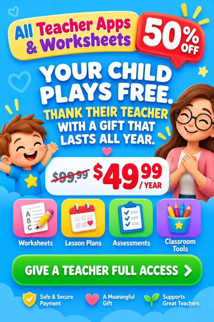 Give a Gift Certificate to a Teacher